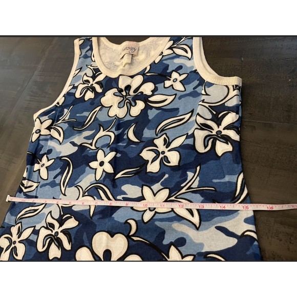 Chesley Vintage 90's/Y2K Hawaiian Print Sleeveless Cotton Dress - Sz L - Picture 11 of 15